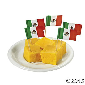 Mexican Flag Picks 144本入り メキシコ フラッグ ピック パーティー パーティーグッズ メキシカン デコレーション ケーキ装飾 業務用 旗・国旗 料理 フードピック フルーツピック 【ネコポス】