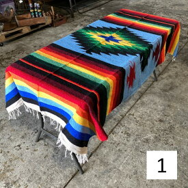 大判 メキシコ製 メキシカン ラグマット ネイティブ柄（大） Zarape Blanket ブランケット サラペ Mexican チマヨ柄 オルテガ柄 ダイヤモンド柄 テーブルクロス メヒコ ネイティブ柄