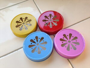 Mason Jar Lids, Colored C\W[Ԃ̌^̊W MASON JAR BALL }OJbv C\W[ W Xg[ t^ ӂ yNlR䂤pPbgz
