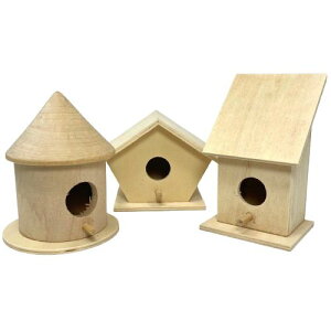 Oriental Trading DIY Wood Nesting Birdhouses �I���G���^�� �g���[�f�B���O �E�b�h �l�X�e�B���O �o�[�h �n�E�X �I�u�W�F �C���e���A ���� ���̑� �u���^ �A�[�g�N���t�g ���� ���[�N�V���b�v �I���W�i