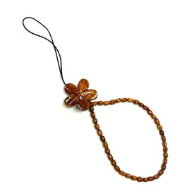 Plumeria Cell Phone Strap プルメリア ストラップ ロコガール サーフ サーファー アロハ ハワイアンジュエリー コアウッド 携帯 HAWAIIAN JEWELRY ハワイアン アクセサリー Koa Wood キーホルダー 【ネコポス】