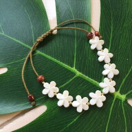 KOA&BONE PLUMERIA BRACELET (B789)コア＆ボーン プルメリア ブレスレット ロコガール サーフ サーファー…