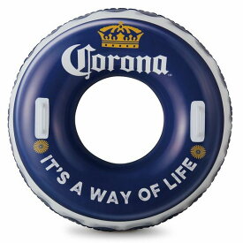 36" Corona Swim Tube, Blue/White コロナビール ビール Beer コロナビール 浮き輪 海 プールサイド コロナグッズ アメリカ