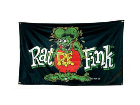 RAT FINK ラットフィンク バナー フラッグ RNV15 壁掛け アメ車 エドロス ratfink アメリカ USA オフィシャル商品 タペストリー