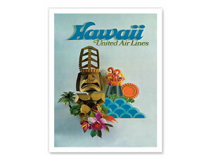 Vintage Worldwide Posters Hawaii �r���e�[�W �G�A���C�� ���E�̍L�� �|�X�^�[ ������ �A�����J �n���C �n���C�A�� ���g�� �e�B�L �A�[�g�v�����g�y�N���l�R�䂤�p�P�b�g�z
