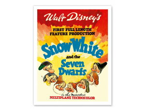 Vintage Worldwide Poster Snow White and the Seven Dwarfs re[W GAC f E̍L|X^[ ŃAJ g Xm[zCg 7l̏l A[gvgyNlR䂤pPbgz