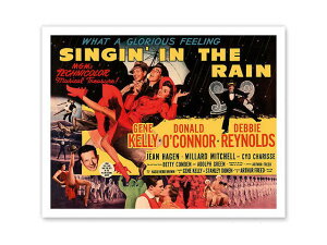 Vintage Worldwide Poster Singin' in the Rain re[W GAC f E̍L |X^[  AJ g A[gvg AJG AJG݁yNlR䂤pPbgz