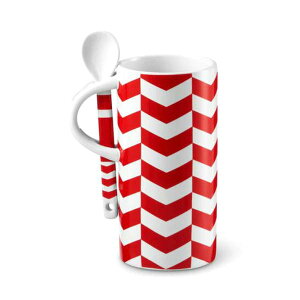 Chevron Pattern Mug with Spoon, 8 fl oz USA X^[obNX VFu p^[}O starbucks }OJbv starbucks VFup^[}O USA X^[obNX AJ AJ