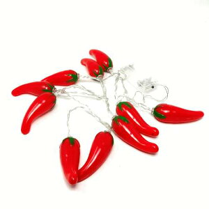 Chili Pepper String Lights LED 10 `ybp[ ` XgOCg C~l[V Cg d Ɩp K[f K[fjO  p[eB AJ K[fCg `[t hq LV