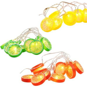 Lemon Lime Orange String Lights LED 10  C IW XgOCg C~l[V Cg d Ɩp K[f K[fjO  p[eB _ AJ K[fCg ʕ 