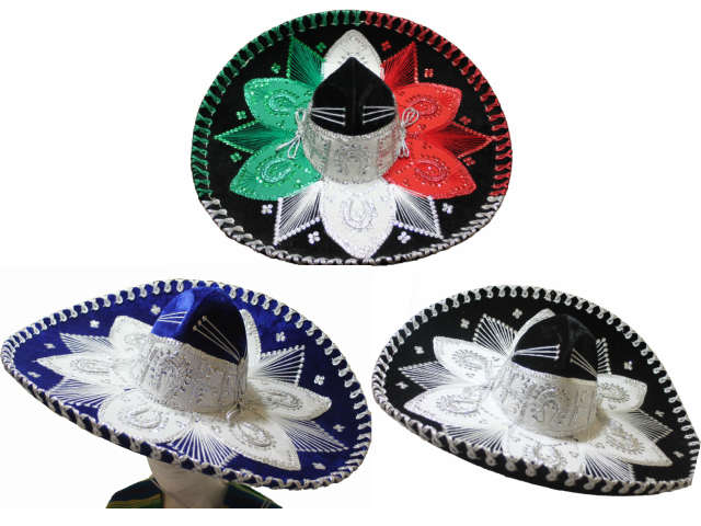 楽天市場】Mexican Sombrero シルバー刺繍 メキシカン ソンブレロ 装飾