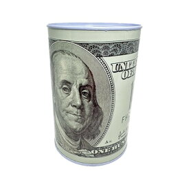 One Hundred Dollars Coin Bank 100ドル札 コインバンク 貯金箱 米ドル 紙幣 アメリカ アメリカン 缶 ユニーク 雑貨 ドル札 紙幣