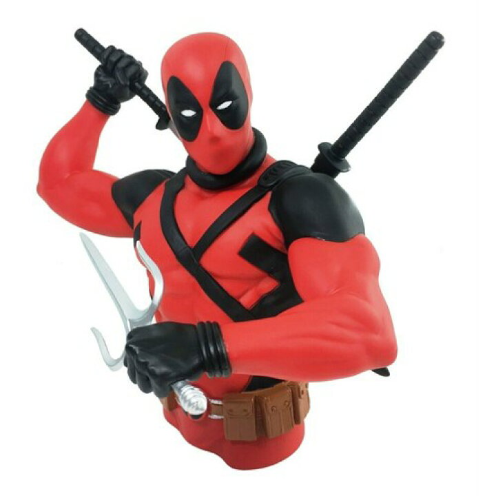 楽天市場 Deadpool Bust Coin Bank デッドプール バストアップバンク 貯金箱 コインバンク フィギュア フィギア アメリカ マーベル Marvel アメコミ 刀 Katana Stab Blue Enterprise
