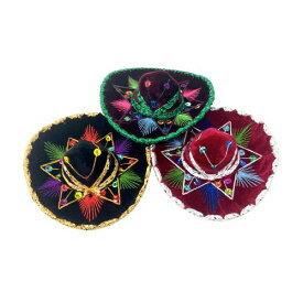 Mexican Mini Sombrero 15cm 刺繍 メキシカン ミニソンブレロ 装飾 メキシカンレストラン 店舗 業務用 ラグ メキシコ メヒコ メキシカン ハット 帽子 シンコデマヨ