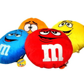 m&m's クッション エムチョコ エムアンドエム チョコレート お菓子 枕 インテリア ぬいぐるみ アメリカン レッド グリーン オレンジ イエロー ブルー アメリカ雑貨 アメリカン雑貨