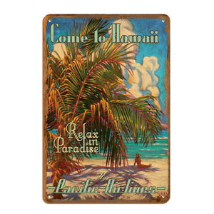 Wood Sign Art Come to Hawaii ؐ Ŕ Ebh TC J gD nC AJ AJ Hawaii nCA q̖ V ₵ p_CX pVtBbNq CXg