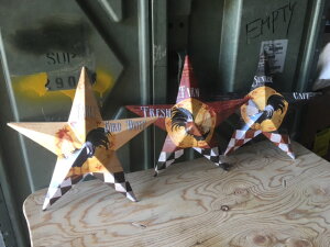 Rooster Barn Stars Wall Decor 3Zbg WNK[f o[X^[ ACA AeB[N re[W K  Tr uL AJ USA ^ IuWF K[fjO { jg AJG 