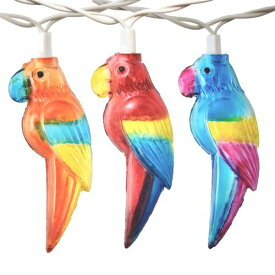 Parrot Party String Lights 10球 オウム パーティー ライト イルミネーション 電飾 パーティ アメリカ ストリングライト ガーデンライト ガーランドライト アメリカン モチーフ 鳥 Bird