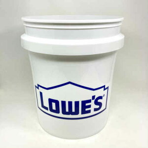LOWE'S Encore Plastics 5-Gallon Plastic General Bucket White AJ oPc 5K H [Y CY zCg AJG AJG