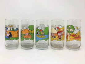 【中古】希少 McDonald’s Glasses Camp Snoopy Collection マクドナルド グラス キャンプ スヌーピー コレクション レア アメリカ ビンテージ アメリカン 1983年 ノベルティグラス