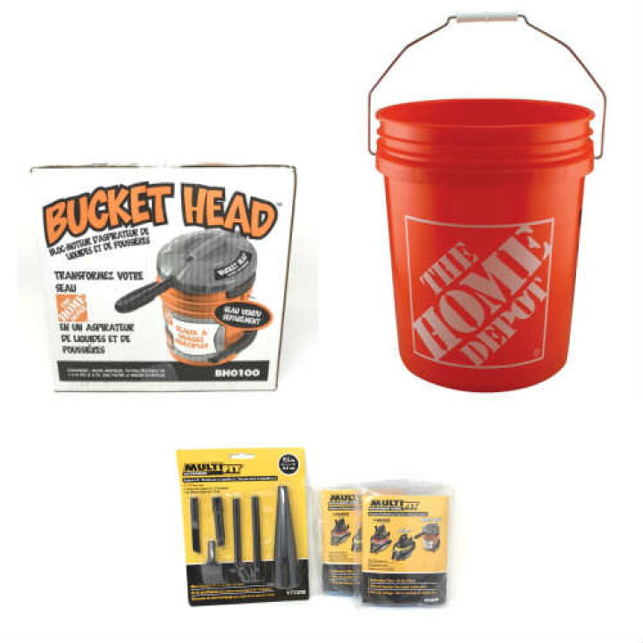楽天市場】THE HOME DEPOT Bucket Head AND 5gallon Bucket Set 掃除機 