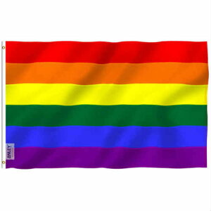 Fly Breeze Rainbow Flag 3×5 Feet C{[ tbO yig oi[  Cxg K[W CeA q WF_[X WF_[t[ LGBT LGBTs C{[tbO