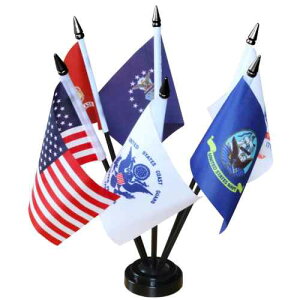 USA Armed Service Desk Flags Set fXN tbO AJ  tbOZbg   e[u CeA K[W X o[ č R ݌x C R CR AJG AJ