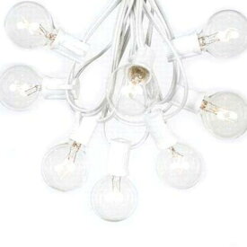 Outdoor Lighting Patio String Lights White 100球 G40 E12 30m アウトドアー ライティング パティオ ストリングライト ホワイト イルミネーション ライト 電飾 業務用 ガーランドライト ランプ アメリカ ガーデンライト モチーフ 白