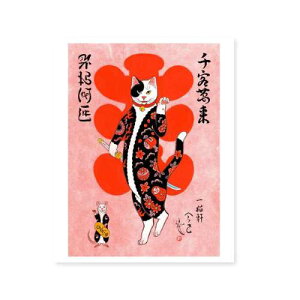 MONMON CATS Maneki Cat Print Lbg ܂˂ Lbg L vg G A[gpl |X^[ Ǌ| G L h CY~ tattoo ^gD[ ˂ lR AJ JtHjA