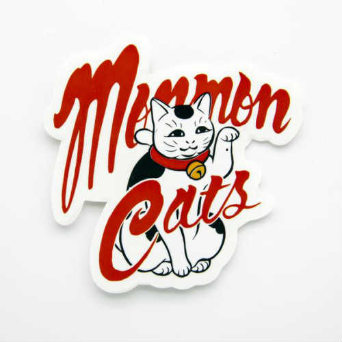 モンモンキャットのステッカー MONMON CATS 人気 おすすめ Maneki Cat Sticker モンモンキャット まねき猫 招き猫 キャット ステッカー イレズミ アメリカ 刺青 新作通販 tattoo ネコ シール タトゥー カリフォルニア ねこ 猫