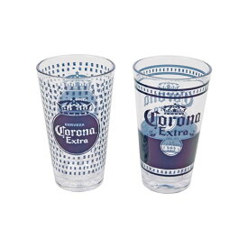CORONA BEER 16oz ACRYLIC PINT GLASSES SET OF TWO コロナビール アクリルグラス ビアグラス 2個セット ビールグラス アメリカ