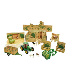 John Deere Farm in a Box 20ピース ジョンディアー ファーム ボックス アメリカ トラクター ジオラマ ミニカー アメリカン 農業 農家 耕運機