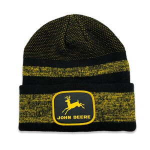 John Deere Striped Cuffed Beanie �W���� �f�B�A�[ �X�g���C�v�h �J�t�h �r�[�j�[ �j�b�g�X �j�b�g �g���N�^�[ �k�^�@ �A�����J �A���� �A�����J�� �u���b�N �C�G���[ ���S�p�b�` �X�q