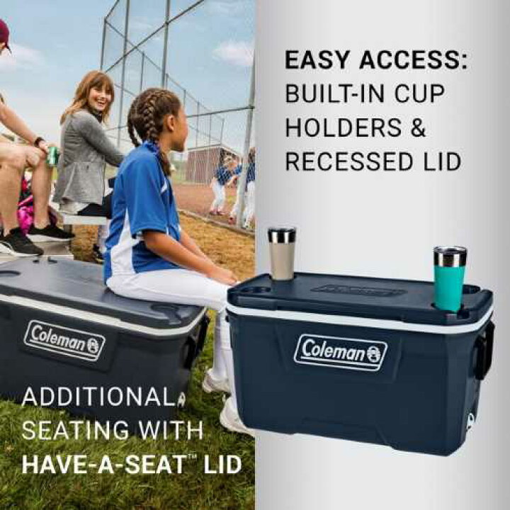 楽天市場 大容量coleman 316 Series 70 Quart Hard Ice Chest Cooler Blue Nights 66l ハンドル付き コールマン クーラーボックス クーラーbox ネイビー 紺 アウトドア 釣り q キャンプ 海水浴 大容量 大型 アメリカ アメリカン Stab Blue Enterprise