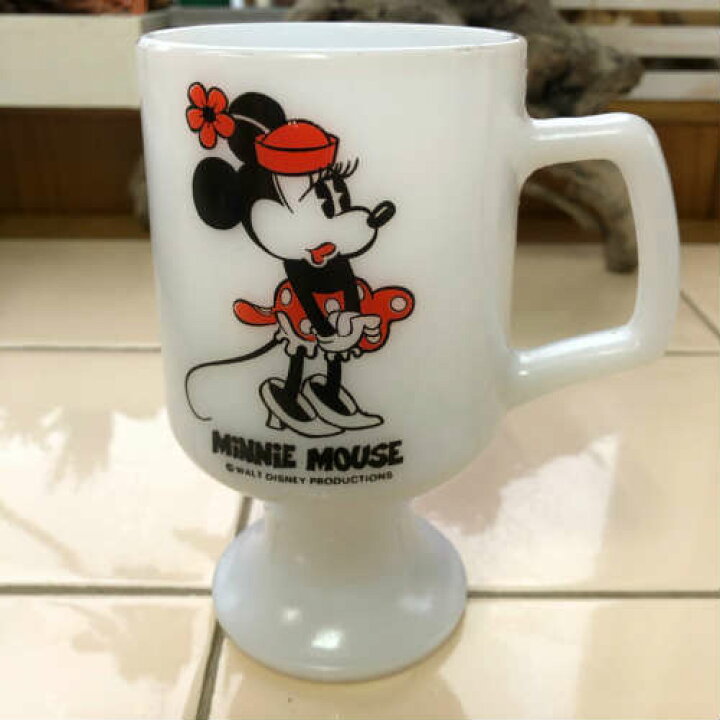 楽天市場】【中古】Federal Footed Mug Minnie Mouse White タイプ2 