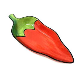 Chili Pepper Ceramic Bowl Red チリ ペッパー ボウル セラミック 唐辛子 とうがらし トウガラシ メキシカン 料理 パーティー パーティーグッズ デコレーション 業務用 BBQ お皿 器 赤 レッド プレート