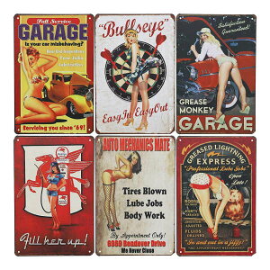 y󂠂izySALEzJuvale 6Zbg ^Cv2 Tin Signs Vintage Retro Metal re[W g ^ TCŔ re[W AJ g A uLŔ X K[W CeA AJ