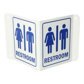 Restroom Sign2 レストルーム看板 案内看板 屋内用 屋外用 プレート トイレ トイレ看板 業務用 店舗 プレート看板 男女 ショップ 立体 3D アメリカ
