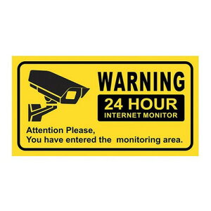 CCTV Security 24 Hour Video Sticker ĎJ쓮 ZLeB[ XebJ[ V[ hƃJ TC x S AJ 󂫑 ΍ rfI [AyNlR䂤pPbgz