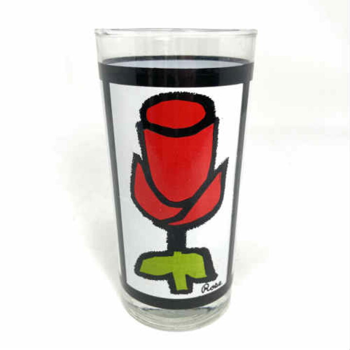 楽天市場】【中古】Fire King Pop Floral Rose Tumbler Glass 12oz 