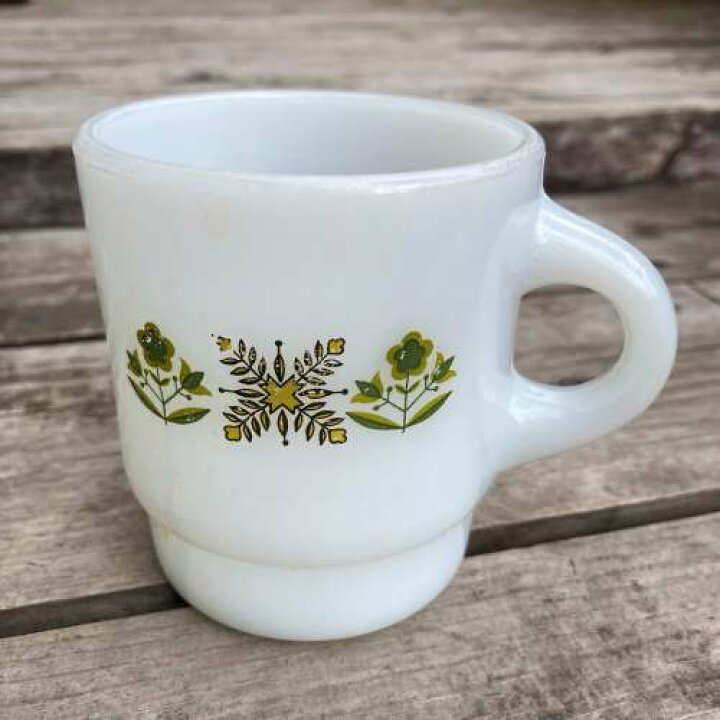 楽天市場】【中古】Fire King Meadow Green Mug 