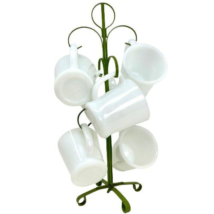 楽天市場】【中古】Fire King White Dハンドル Tree Holder Set 