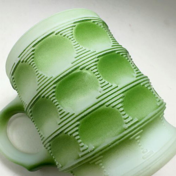 楽天市場】【中古】Fire King Camelot Mug Green ファイヤーキング 