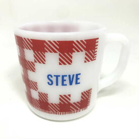 【中古】WESTFIELD Name Mug Steve ウェストフィールド ネームマグ スティーブ 中古 海外輸入中古品 マグカップ USA ビンテージ ミルクガラス アメリカ アメリカン