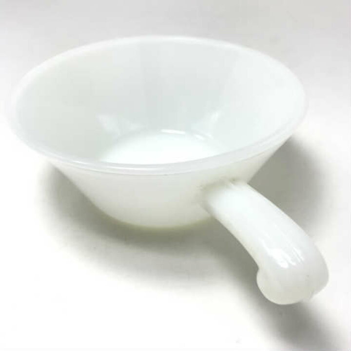 楽天市場】【中古】Fire King Milk Glass French Casserole 