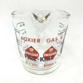 【中古】【希少】Fire King Glass Measuring Cup 8 oz.ファイヤーキング ガラス メジャリング カップ Philips66 フィリップス66 Philgas フィルガス Auxier Gas 計量カップ 中古 海外輸入中古品 Anchor Hocking USA ビンテージ アメリカ アメリカン ノベルティ