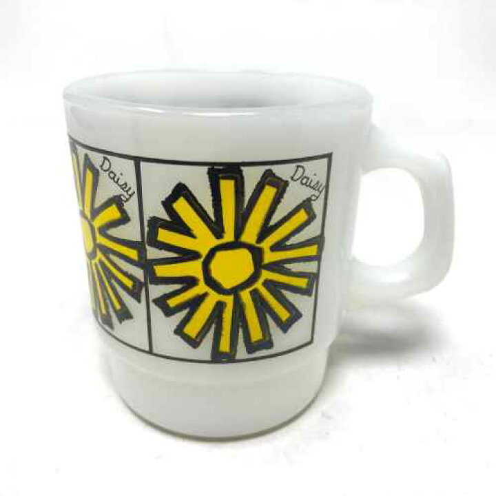 楽天市場】【中古】Fire King Pop Floral Daisy Mug ファイヤーキング 