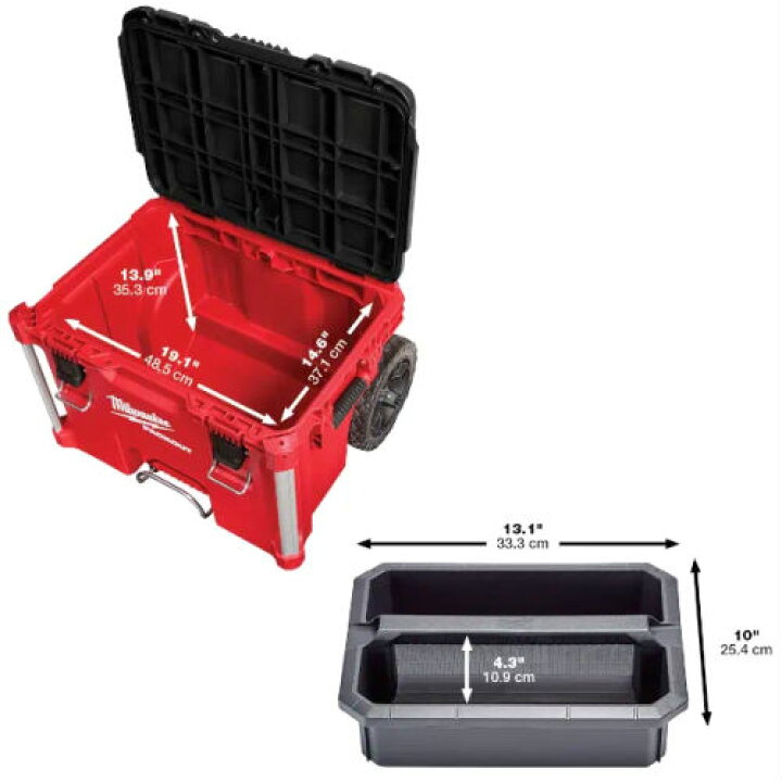 【SALE／66OFF】 ミルウォーキー PACKOUT パックアウト ツールボックス Lサイズ 48228425
