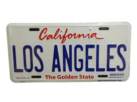 LOS ANGELES License Plateロサンゼルス ライセンスプレート カリフォルニア アメリカ ライセンスナンバー ナンバープレート LA アメリカ看板 【ネコポス】