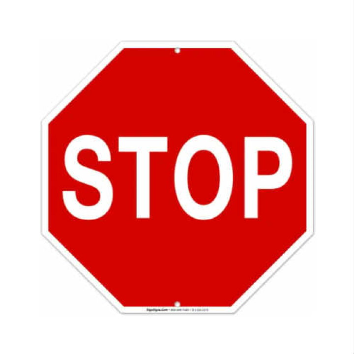 楽天市場】STOP Sign 看板 ストップ 一時停止 標識 アルミニウム製 